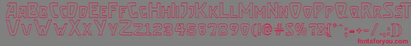 Brasseto Font – Red Fonts on Gray Background