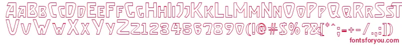 Brasseto Font – Red Fonts on White Background