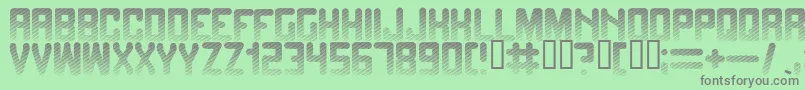 Fadetogr Font – Gray Fonts on Green Background