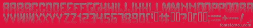 Fadetogr Font – Gray Fonts on Red Background