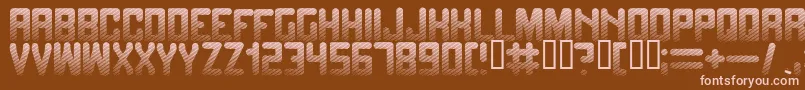 Fadetogr Font – Pink Fonts on Brown Background