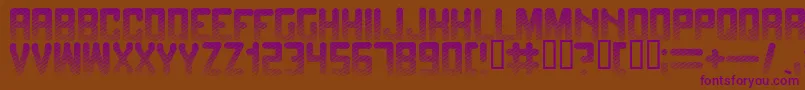 Fadetogr Font – Purple Fonts on Brown Background