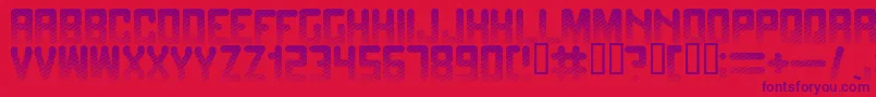 Fadetogr Font – Purple Fonts on Red Background