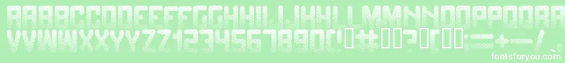 Fadetogr Font – White Fonts on Green Background