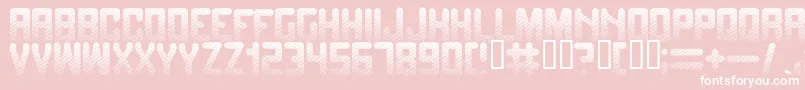 Fadetogr-Schriftart – Weiße Schriften auf rosa Hintergrund