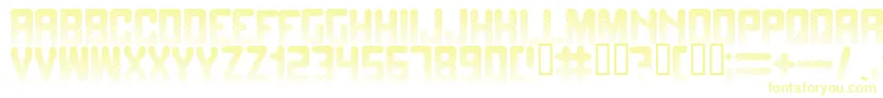 Fadetogr Font – Yellow Fonts on White Background