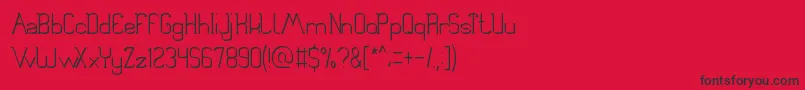 BookShelves Font – Black Fonts on Red Background
