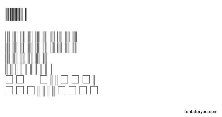 Czcionka V100027 – alfabet, cyfry, specjalne znaki