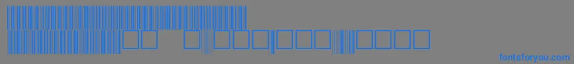 フォントV100027 – 灰色の背景に青い文字