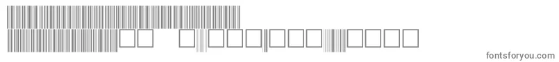 V100027-fontti – harmaat kirjasimet valkoisella taustalla