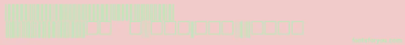 V100027 Font – Green Fonts on Pink Background