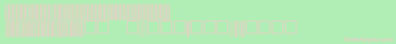 V100027 Font – Pink Fonts on Green Background