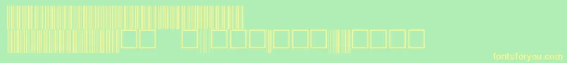 V100027 Font – Yellow Fonts on Green Background