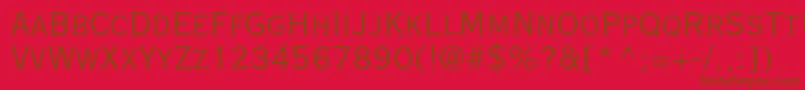 Vacansialightc Font – Brown Fonts on Red Background