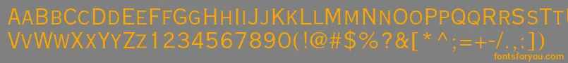 Vacansialightc Font – Orange Fonts on Gray Background