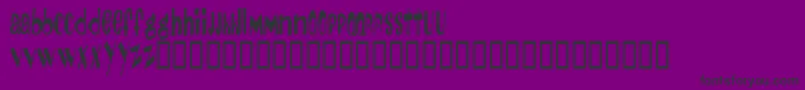 DayOfTheTentacle Font – Black Fonts on Purple Background