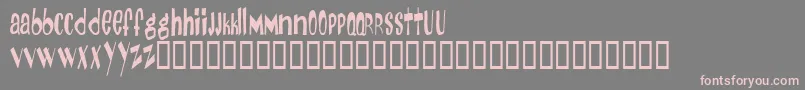 DayOfTheTentacle Font – Pink Fonts on Gray Background