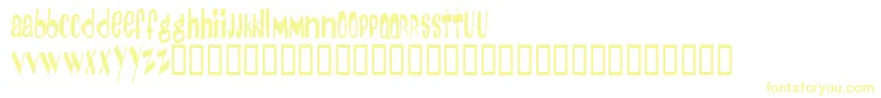 DayOfTheTentacle Font – Yellow Fonts on White Background