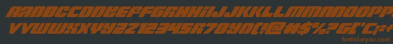 Capricuscondital Font – Brown Fonts on Black Background