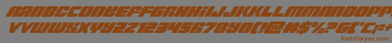 Capricuscondital Font – Brown Fonts on Gray Background