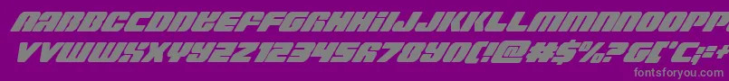Capricuscondital Font – Gray Fonts on Purple Background