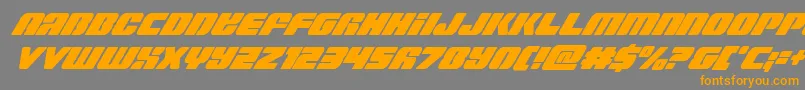 Capricuscondital Font – Orange Fonts on Gray Background