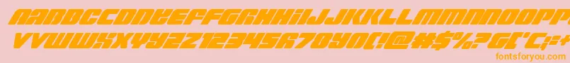 Capricuscondital Font – Orange Fonts on Pink Background