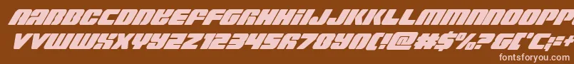 Capricuscondital Font – Pink Fonts on Brown Background