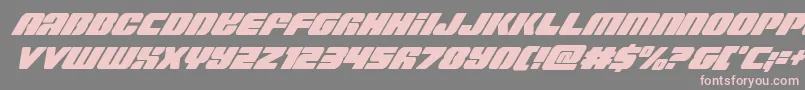 Capricuscondital Font – Pink Fonts on Gray Background