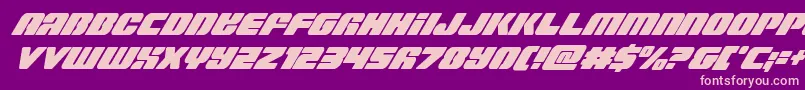 Capricuscondital Font – Pink Fonts on Purple Background
