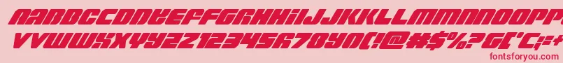 Capricuscondital Font – Red Fonts on Pink Background
