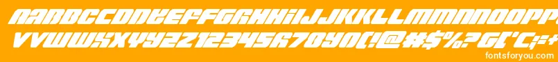 Capricuscondital Font – White Fonts on Orange Background