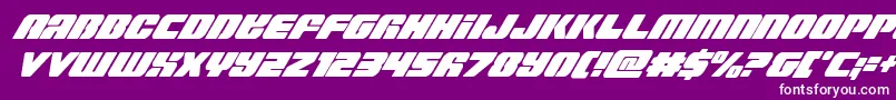 Capricuscondital Font – White Fonts on Purple Background