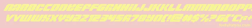 Capricuscondital Font – Yellow Fonts on Pink Background