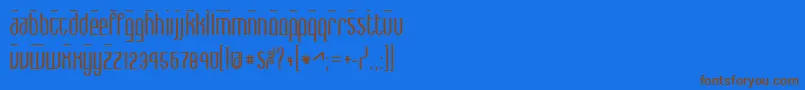 Шрифт MaxBold – коричневые шрифты на синем фоне