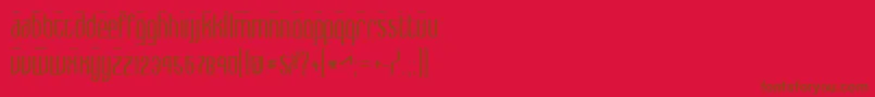 MaxBoldフォントについての詳細 フォントMaxBold – 赤い背景に茶色の文字