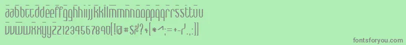 フォントMaxBold – 緑の背景に灰色の文字