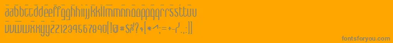 MaxBold-fontti – harmaat kirjasimet oranssilla taustalla