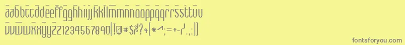 Weitere Informationen zur MaxBold-Schriftart MaxBold-Schriftart – Graue Schriften auf gelbem Hintergrund
