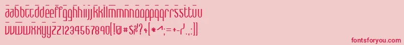 MaxBold Font – Red Fonts on Pink Background