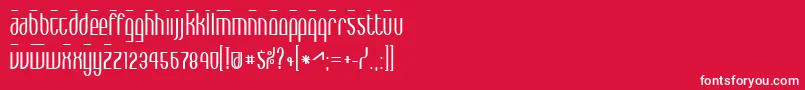 フォントMaxBold – 赤い背景に白い文字