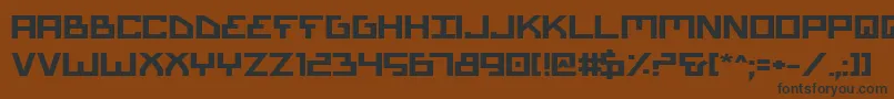BionicTypeExpandedBold Font – Black Fonts on Brown Background