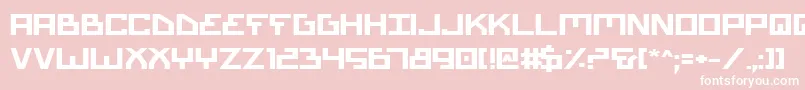 BionicTypeExpandedBold Font – White Fonts on Pink Background