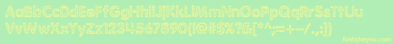 Stagnati Font – Yellow Fonts on Green Background