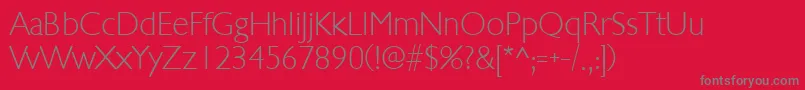 StewardsonRegular Font – Gray Fonts on Red Background