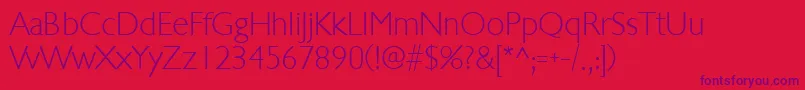 StewardsonRegular Font – Purple Fonts on Red Background