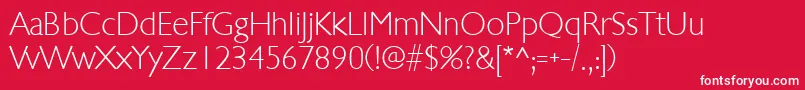 StewardsonRegular Font – White Fonts on Red Background