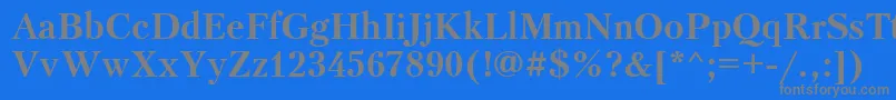 Lisätietoja PetersburgBoldCyrillic-fontista PetersburgBoldCyrillic-fontti – harmaat kirjasimet sinisellä taustalla