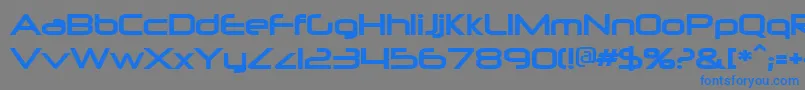 Neurpoli Font – Blue Fonts on Gray Background