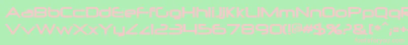 Neurpoli Font – Pink Fonts on Green Background